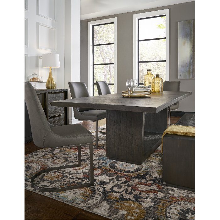 Modern Gray 5 Piece Dining Room Set - Oxford