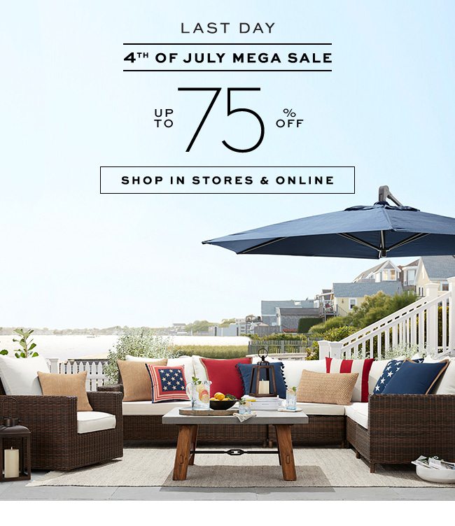 Pottery barn fourth store of july sale