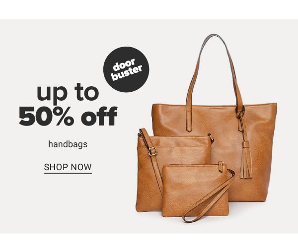 Up to 50% off Handbags - Shop Now