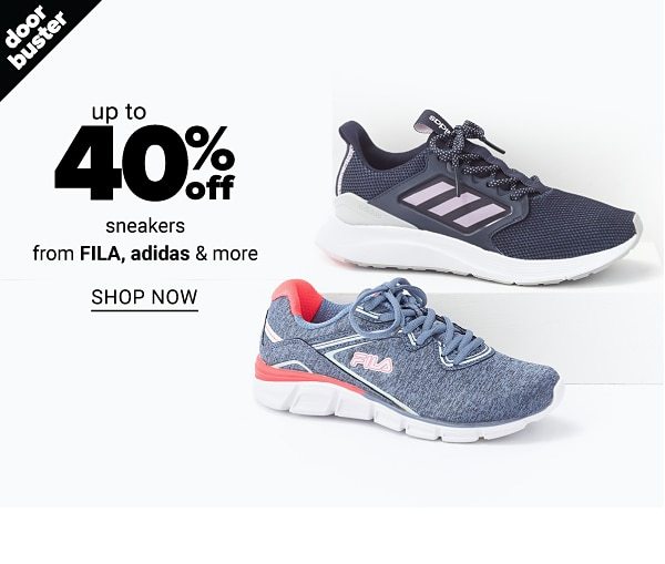 Up to 40% Off Sneakers feat. FILA, Adidas & more - Shop Now