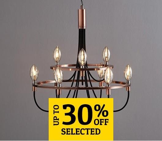 UP TO 30% OFF SELECTED LIGHTING