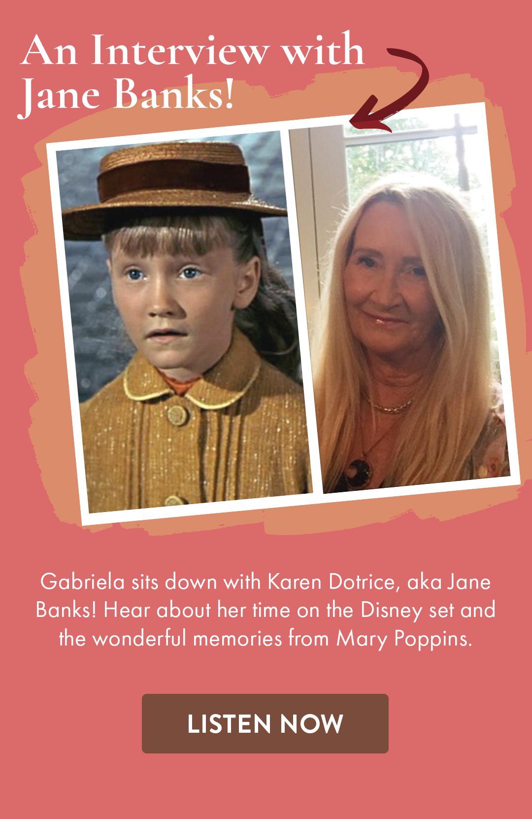 Join Gabriela for the latest episode of the Classic Beauty podcast with special guest Karen Dotrice from the original Mary Poppins film! 