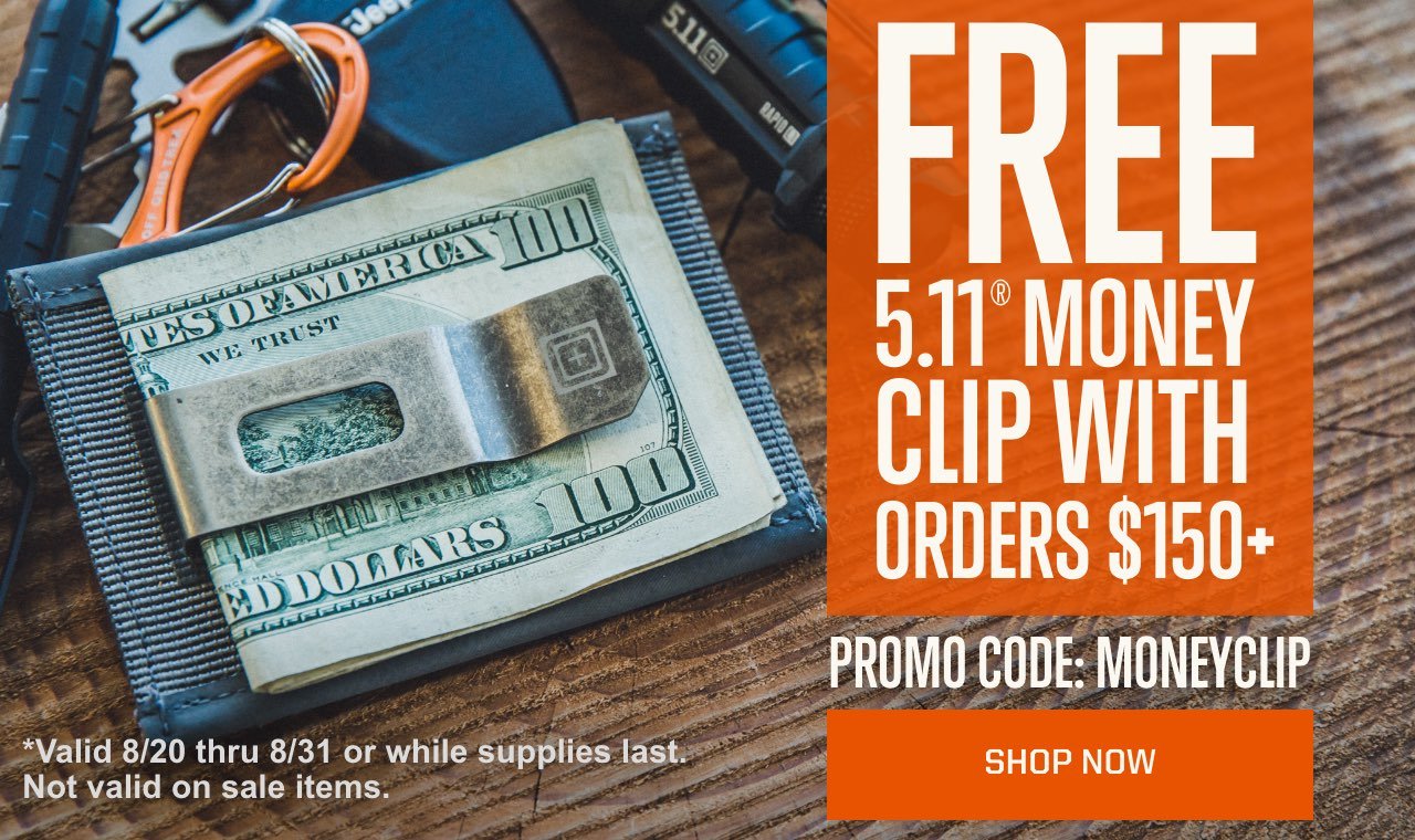 Free Money Clip with Orders over $150