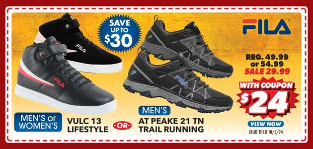 FILA Adult's Vulc 13 Lifestyle or Men's AT Peake 21 TN Trail Running Shoes