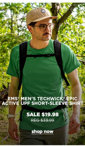 EMS Men's Techwick Epic Active UPF SHort-Sleeve Shirt - Click to Shop Now
