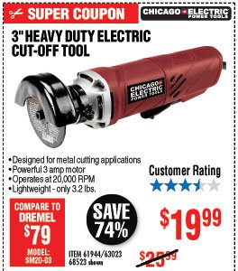 3 in. Heavy Duty Electric Cut-Off Tool 