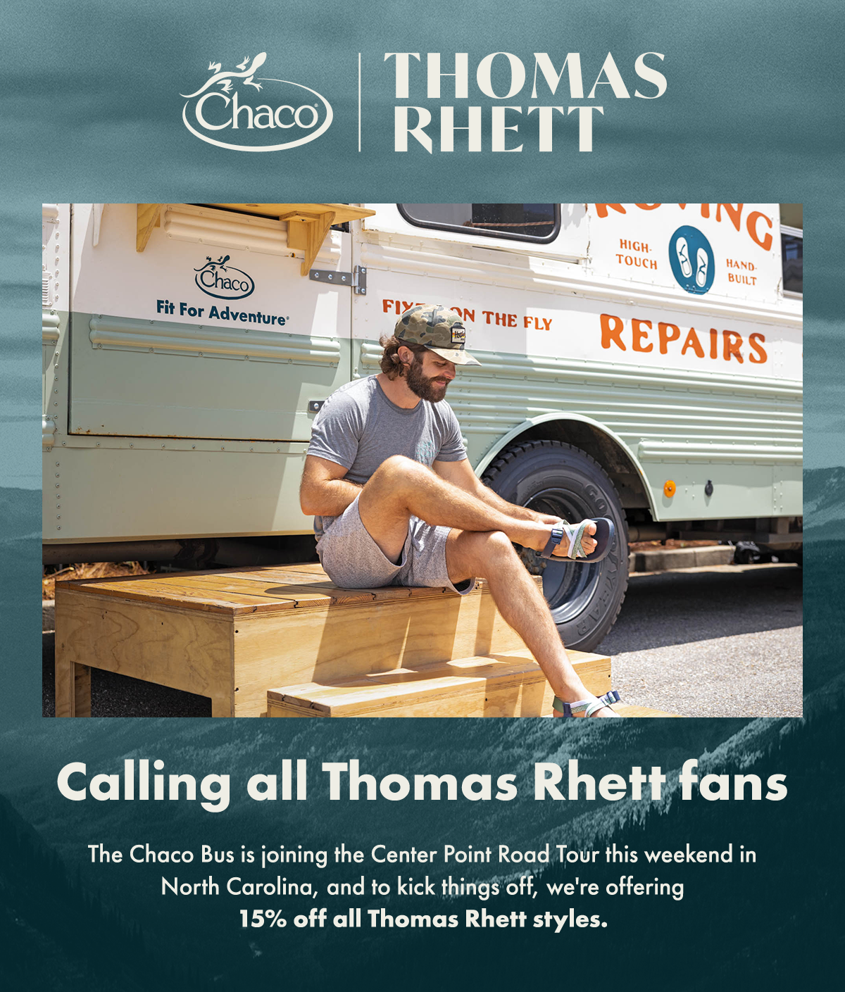 Calling all Thomas Rhett fans: 15% off all Thomas Rhett styles.