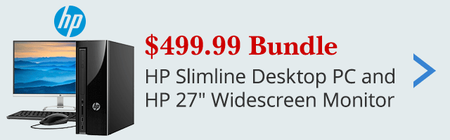 $499 HP Desktop & Monitor bundle