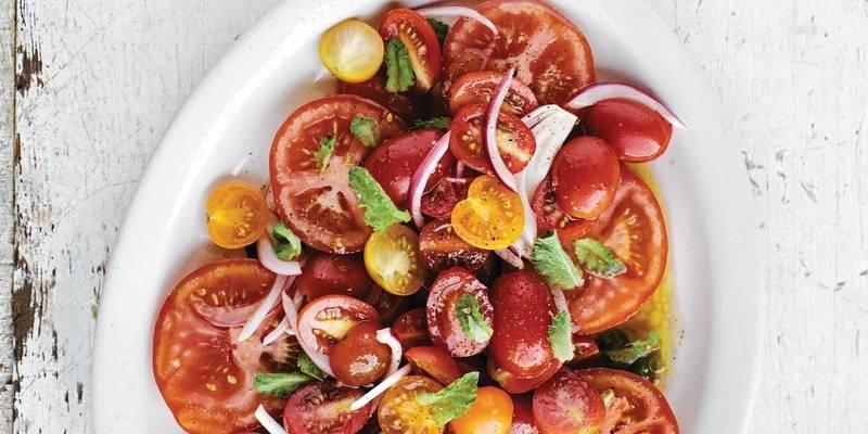 Marinated Tomatoes with Mint