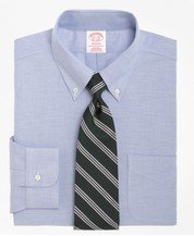 BrooksCool® Madison Classic-Fit Dress Shirt, Non-Iron Button-Down Collar