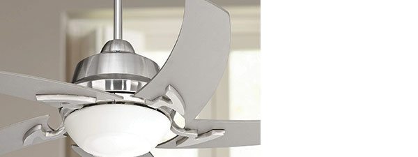 52" Casa Vieja Capri LED Brushed Nickel Ceiling Fan