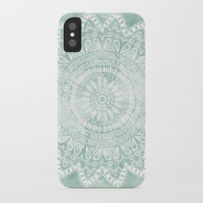  99 BOHEMIAN FLOWER MANDALA IN TEAL by Nika 