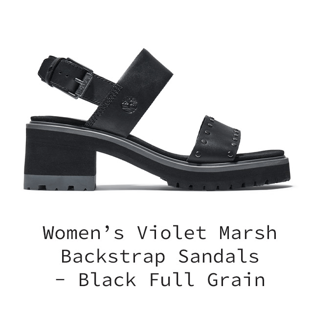 Black full grain Sandals