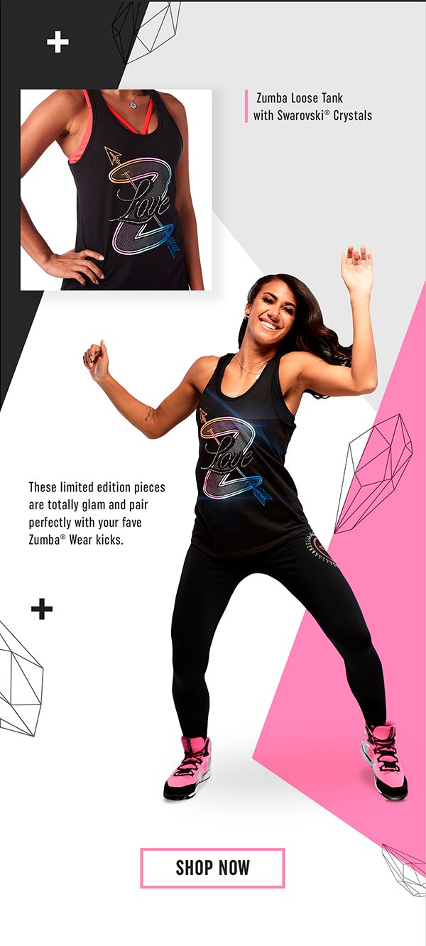 Zumba Loose Tank With Swarovski Crystals