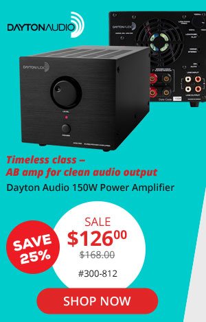 Dayton Audio APA150 150W Power Amplifier