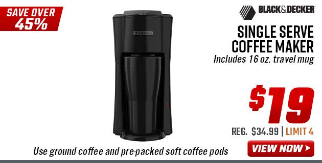 Black+Decker Single Serve Coffee Maker