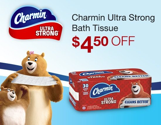 Charmin Ultra Strong Bath Tissue $4350 OFF