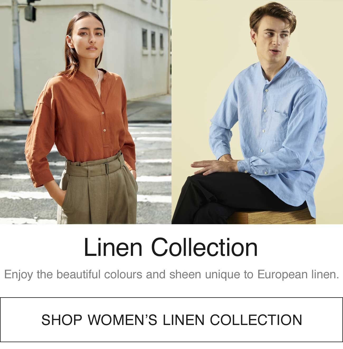 SHOP WOMEN'S LINEN COLLECTION