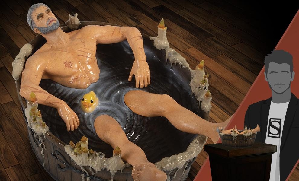 Geralt in the Bath Statuette (Dark Horse Comics)