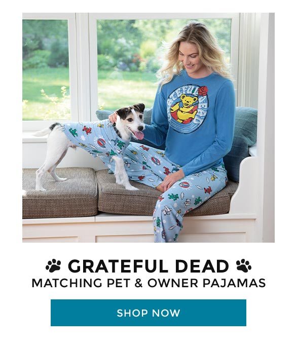 Grateful Dead Matching Pet & Owner Pajamas