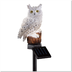 White Owl Solar Garden Stake