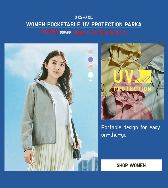 PDP2 - WOMEN POCKETABLE UV PROTECTION PARKA