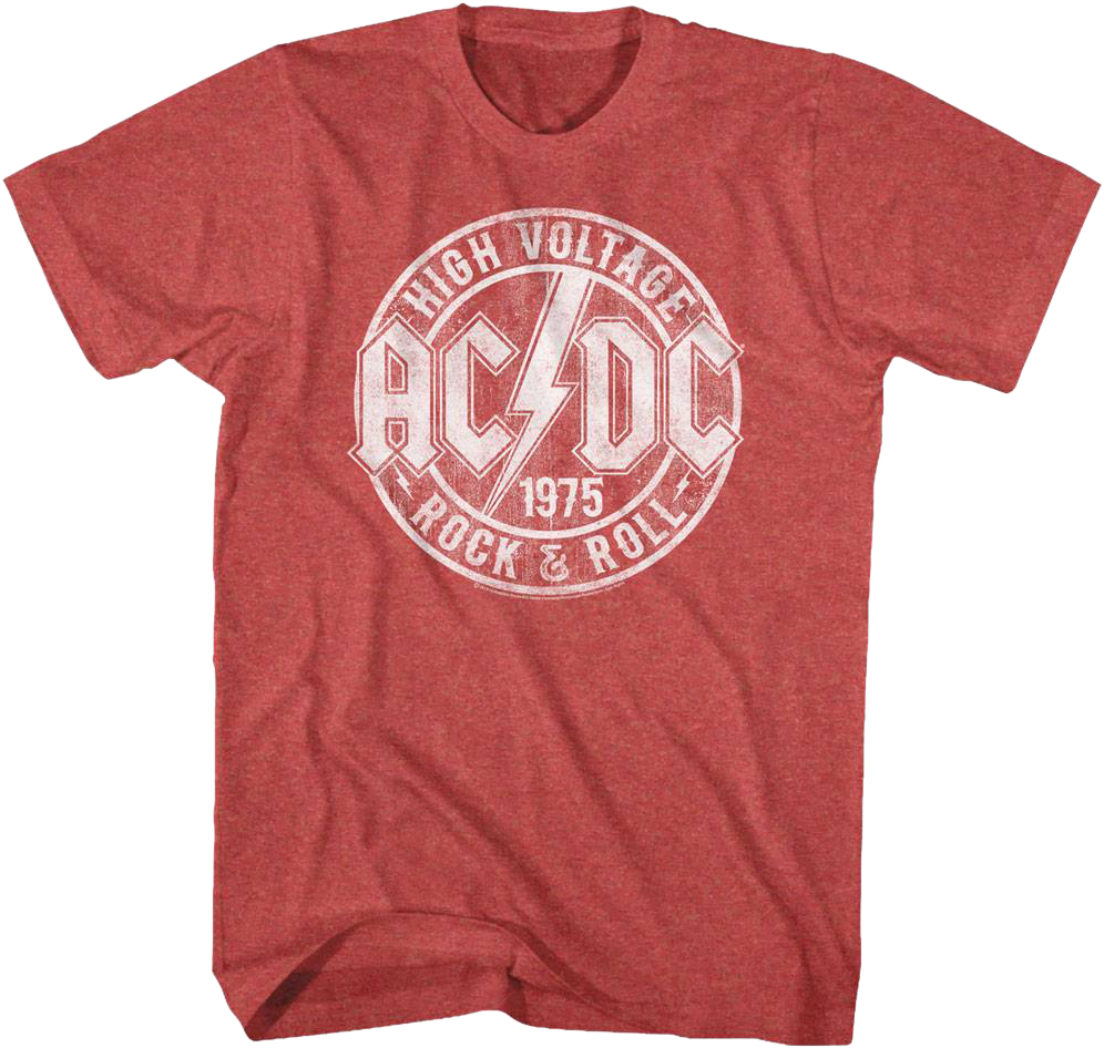 High Voltage Rock and Roll ACDC T-Shirt
