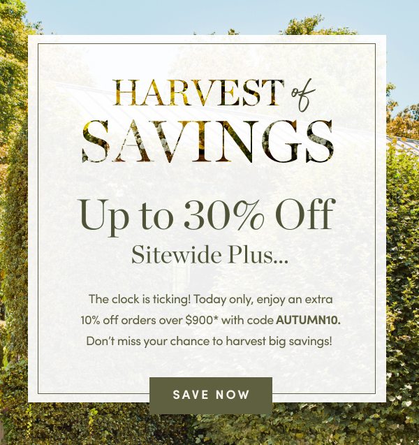 Up to 30 Percent Off Sitewide