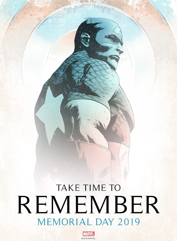 Take time to remember this Memorial Day - Image with Captain America