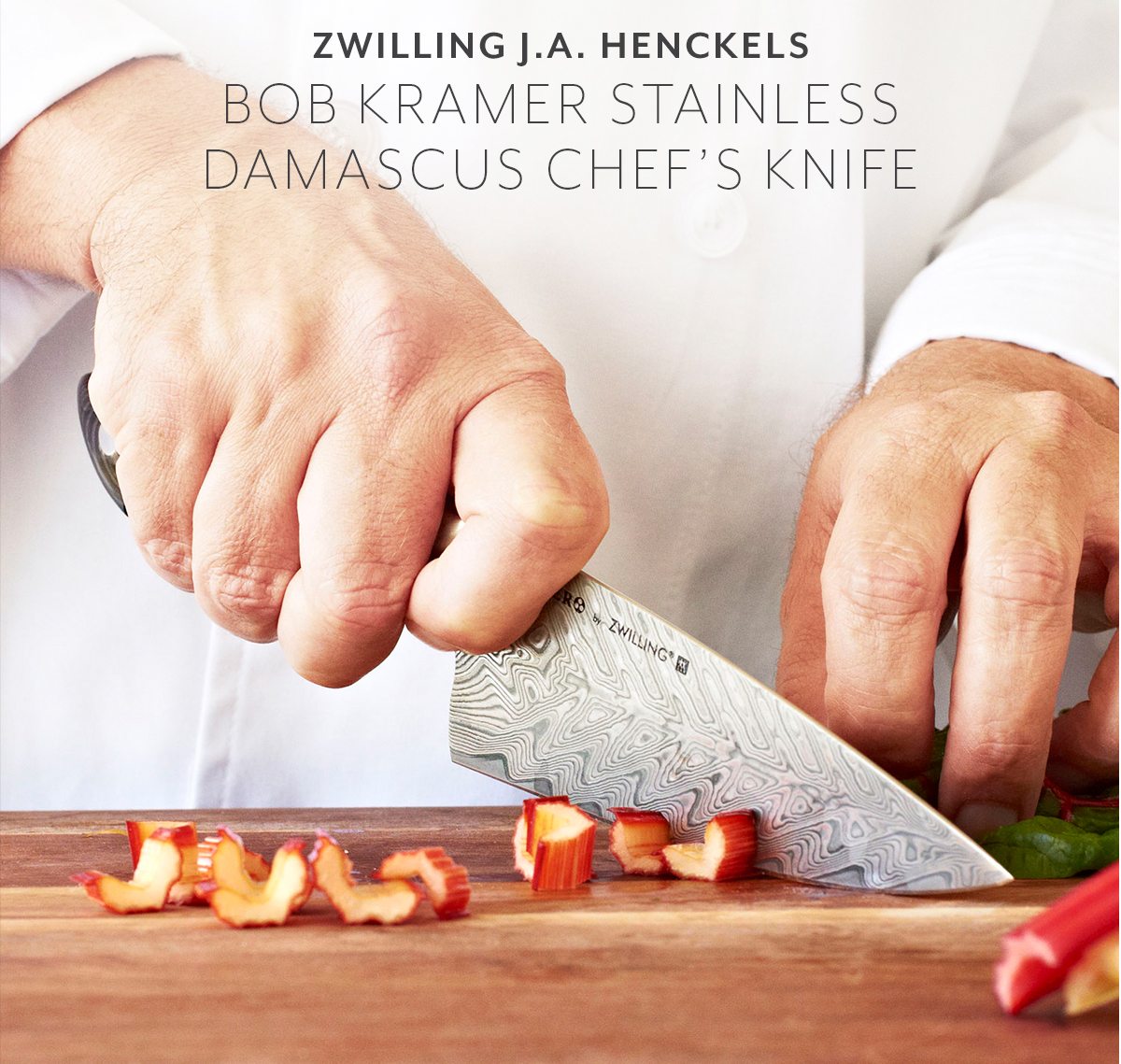 Bob Kramer Stainless Damascus Chef’s Knife by Zwilling J.A. Henckels