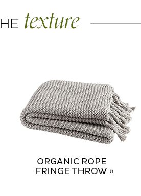 Organic Rope Fringe Throw