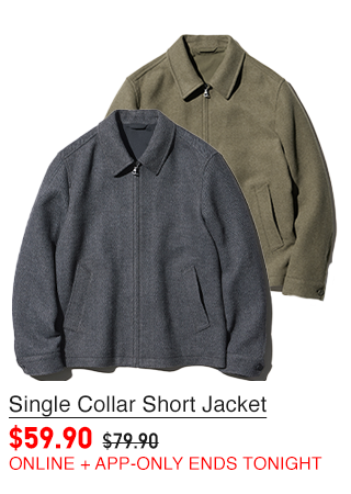 PDP 13 - MEN SINGLE COLLAR SHORT JACKET