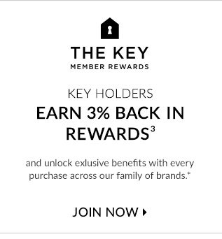 THE KEY MEMBER REWARDS - KEY HOLDERS EARN 3% BACK IN REWARDS - JOIN NOW