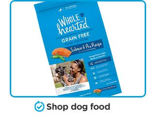 Shop dog food.