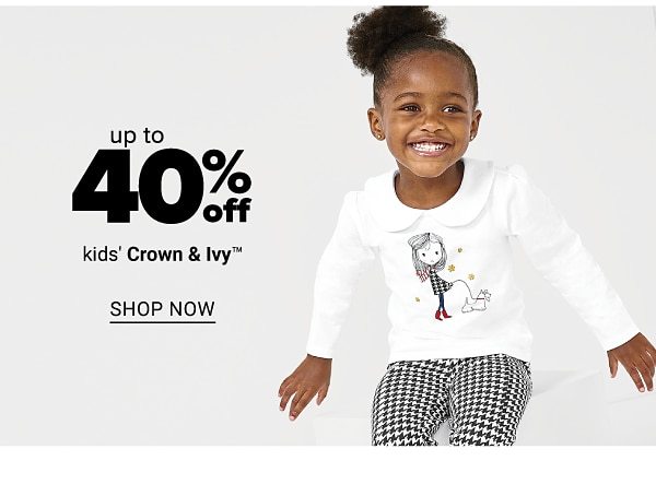 Up to 40% off kids crown and Ivy - Shop Now