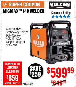 MIGMax™ 140 Welder with 120 Volt Input