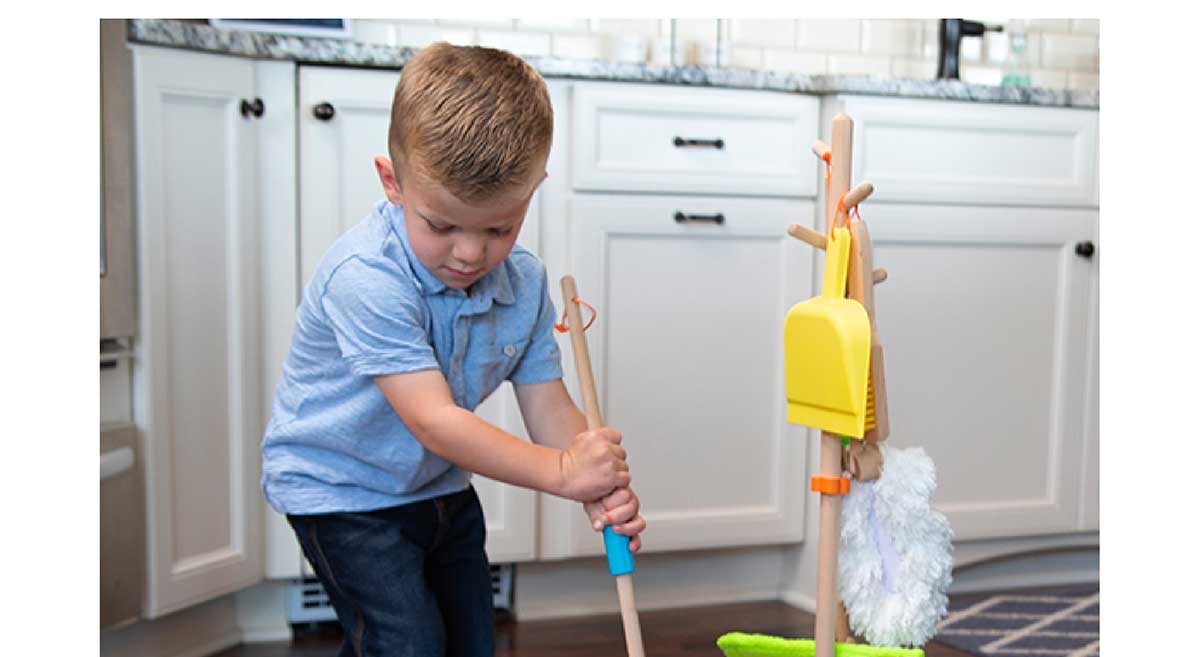 Sweep, Scrub, and Shine Cleaning Set