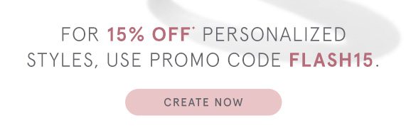 Create Personalized Jewelry at 15% Off with Promo Code FLASH15