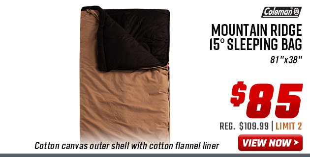 ''Coleman Mountain Ridge 15° Sleeping Bag''