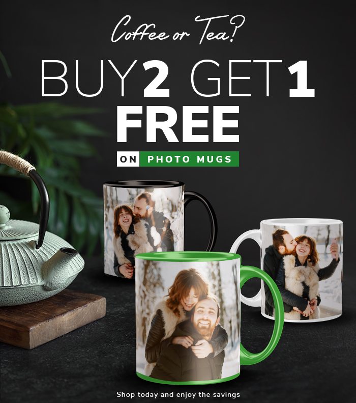 Replace those old coffee mugs with custom photo mugs!