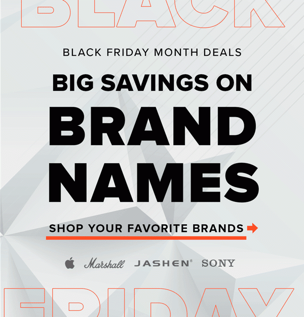 Black Friday Big Savings On Brand Names | Hurry & Shop