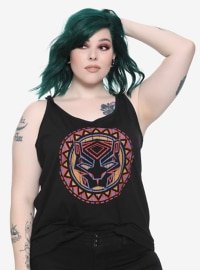 Her Universe Black Panther Logo Tank Top Plus Size