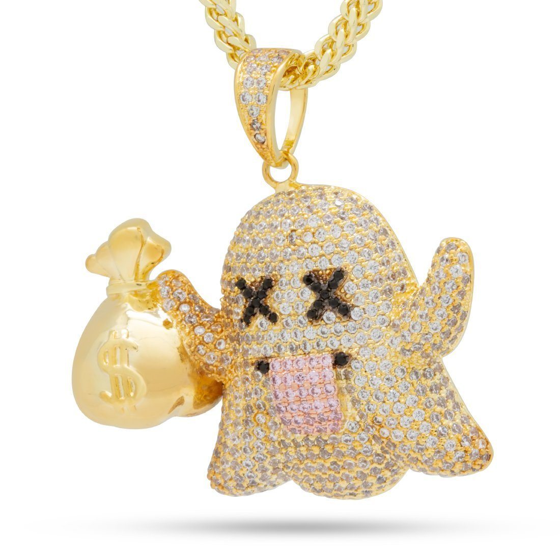 Image of Money Ghost Emoji Necklace