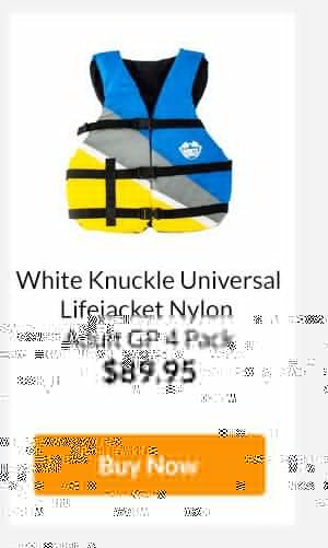 White Knuckle Universal Lifejacket Nylon - Adult GP 4 Pack