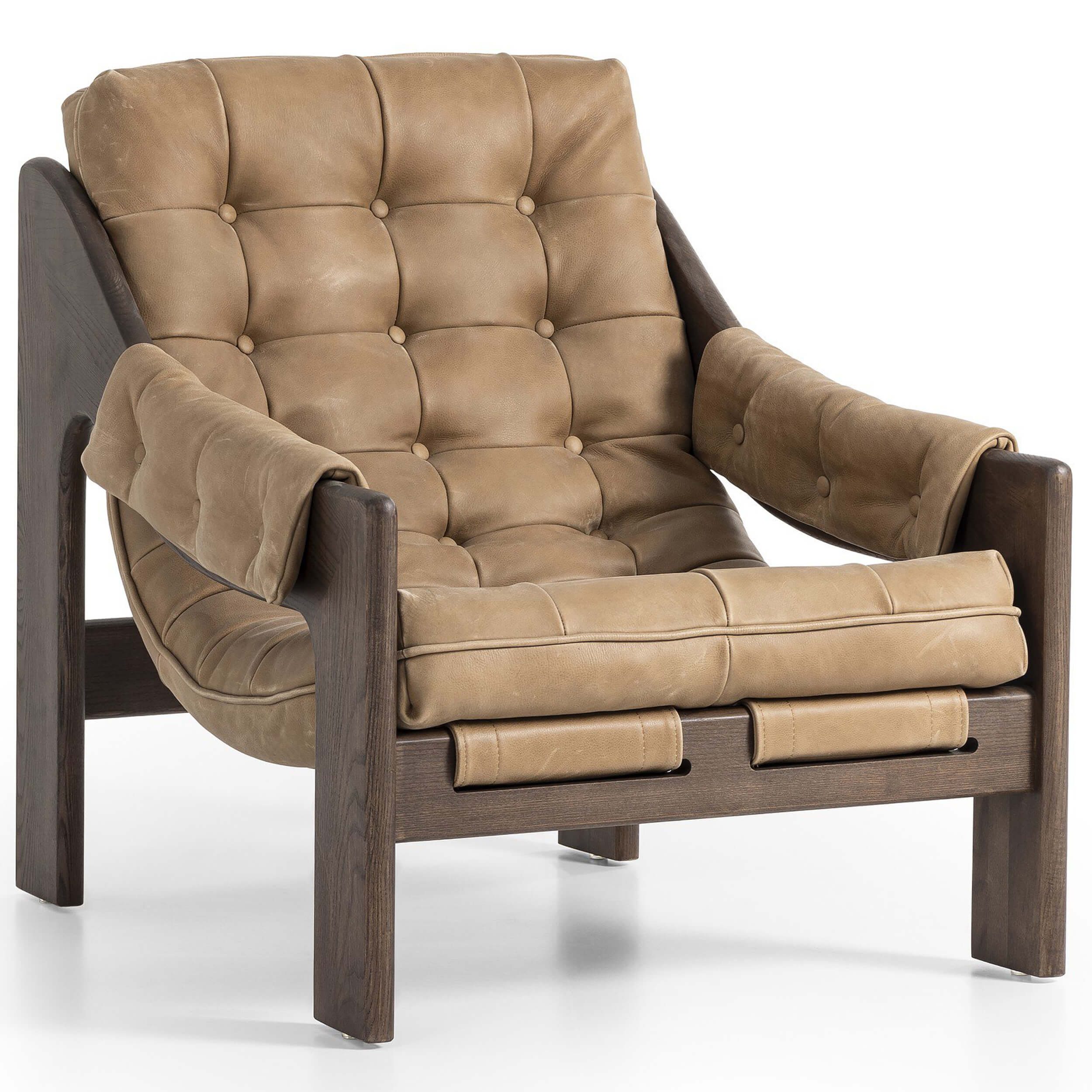 Image of Halston Leather Chair, Palermo Drift