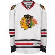 Reebok Chicago Blackhawks White Premier Away Jersey