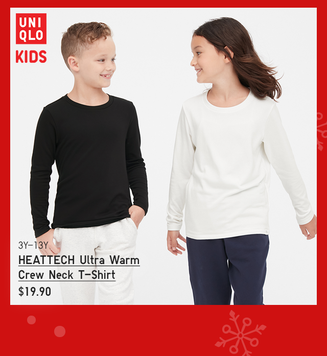 PDP6 - KIDS HEATTECH ULTRA WARM CREW NECK T-SHIRT