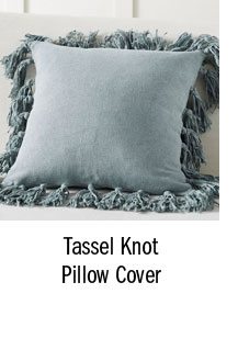 Tassel Knot Pillow Cover
