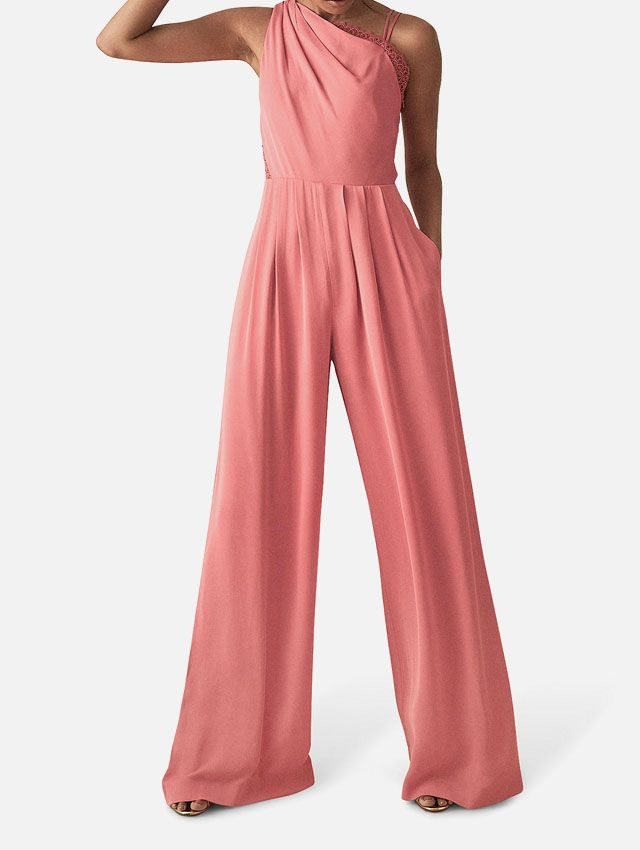 Reiss Polly One-Shoulder Jumpsuit