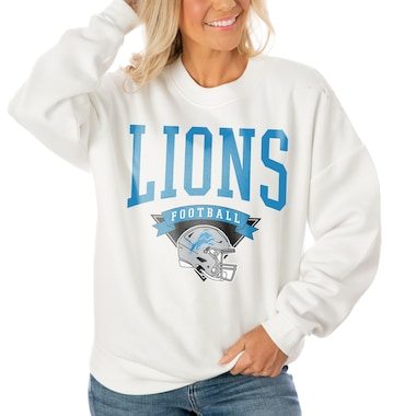  Gameday Couture White Oversized Line Pullover Sweatshirt